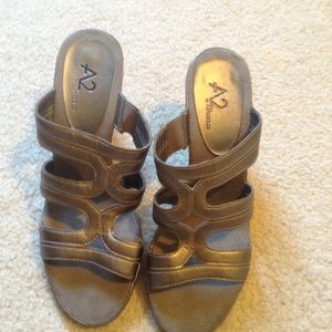 Aerosoles Metallic Sandals
